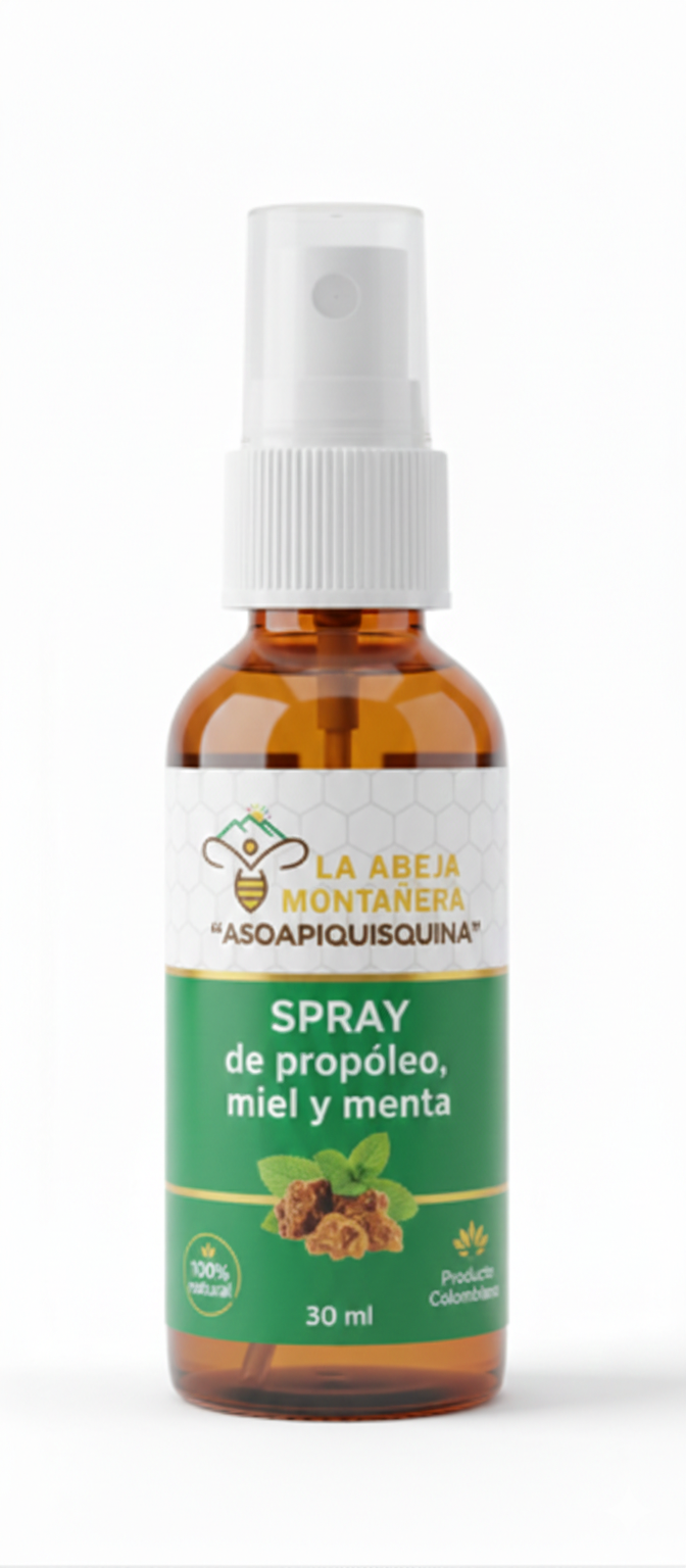 Spray de propóleo, miel y menta 30 ml